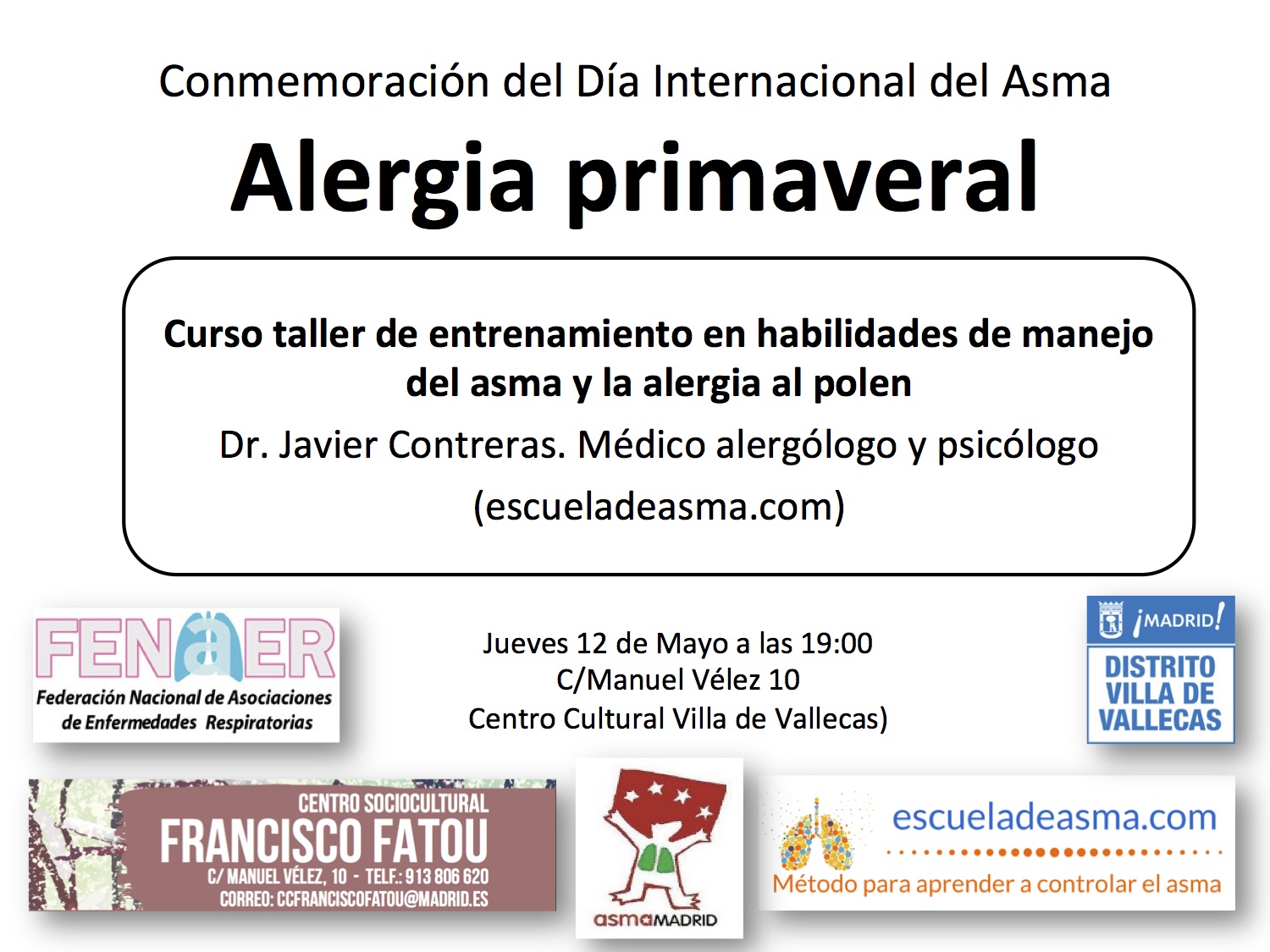 Taller de alergia al polen en Villa de Vallecas (Mayo-16)